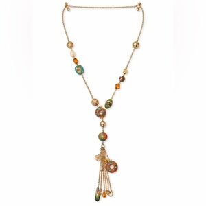 NWOT Long Chain Charm Necklace